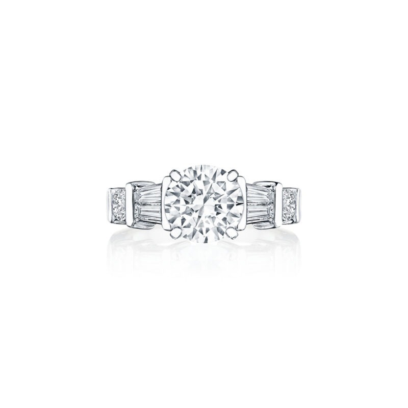 Baguette & Round Diamond Ring