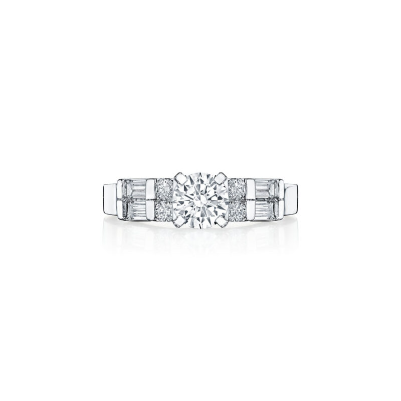 Baguette & Round Diamond Ring