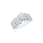 Baguette & Round Diamond Ring