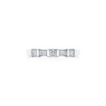 Baguette and Round Diamond Bar Set Band