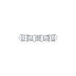 Baguette and Round Diamond Bar Set Band