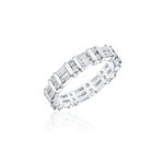 Baguette & Round Diamond Eternity band