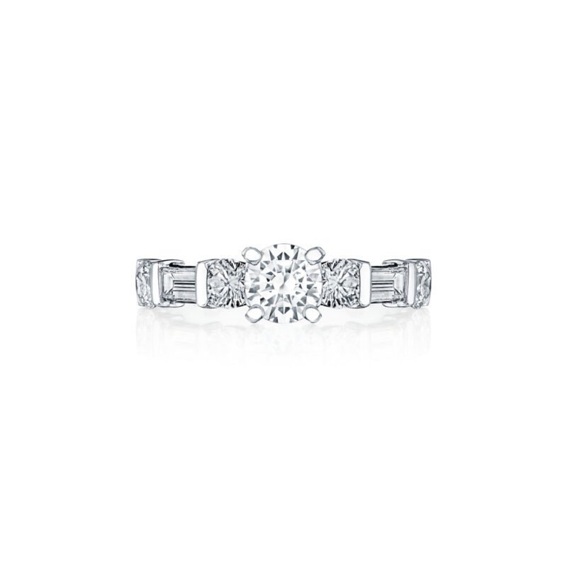 Baguette & Round Diamond Ring