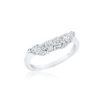 Pear Shape & Round Diamond Band
