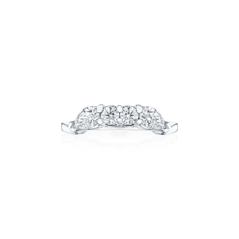 Pear Shape & Round Diamond Band