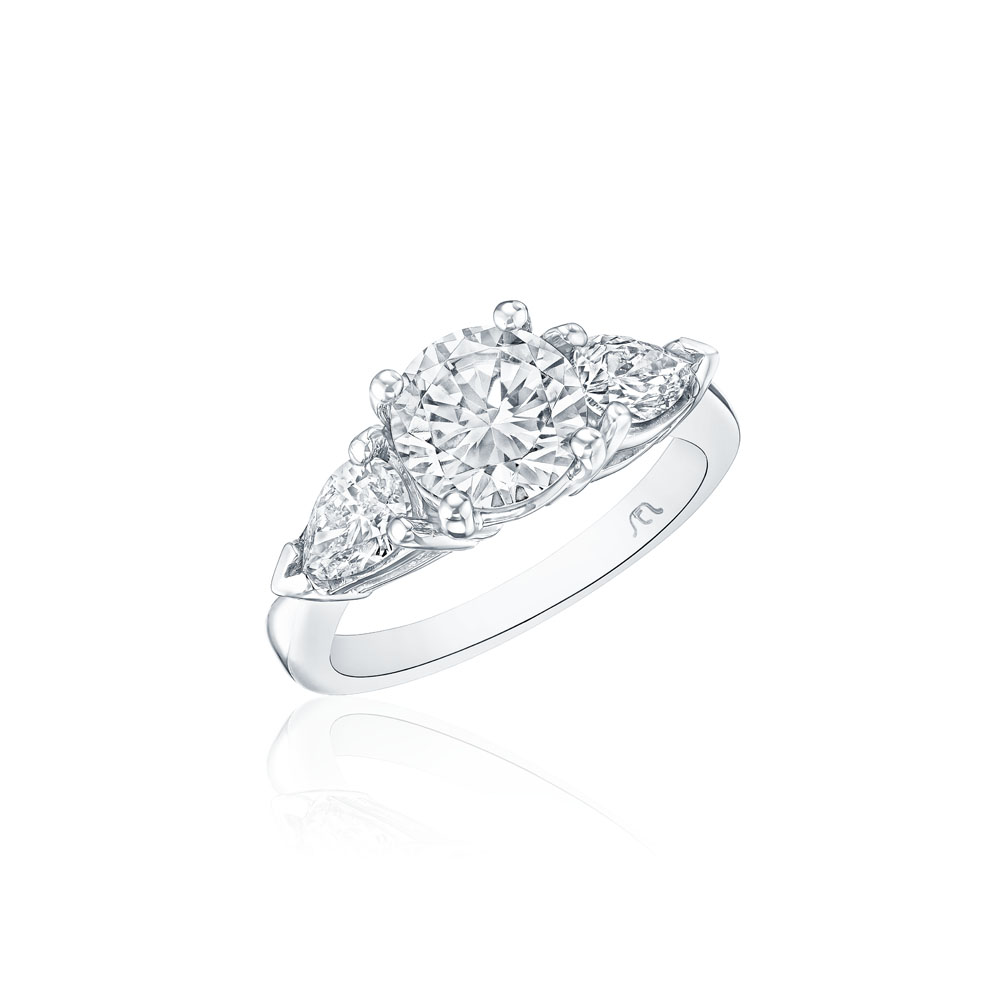 Pear Cut Lab-Grown Diamond Halo Engagement Ring Ethica, 47% OFF
