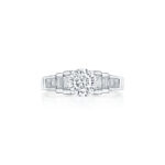 Baguette & Princess Cut Diamond Ring
