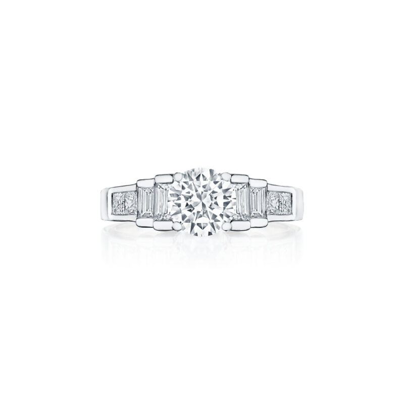 Baguette & Princess Cut Diamond Ring