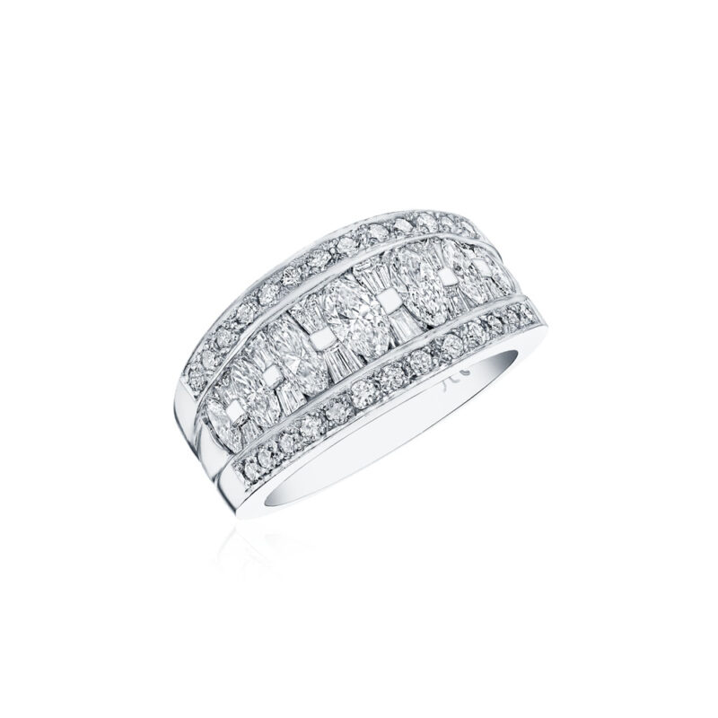 Marquise & Baguette Diamond Band