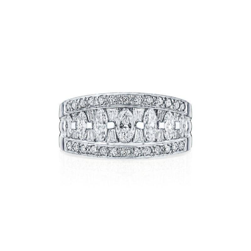 Marquise & Baguette Diamond Band