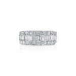 Round & Baguette Diamond Band