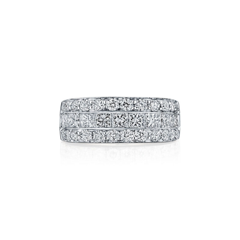 Princess & Round Diamond Band