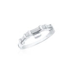Baguette & Round Diamond Matching Band