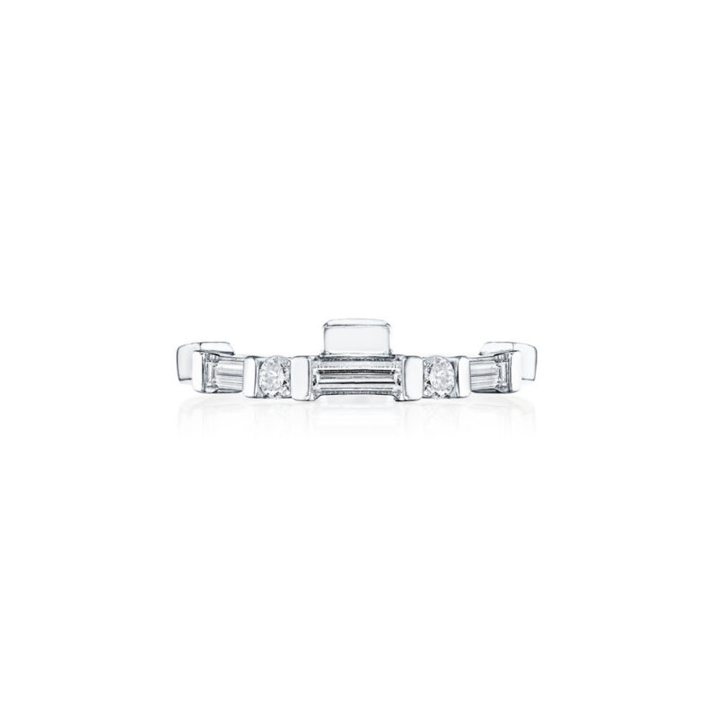 Baguette & Round Diamond Matching Band