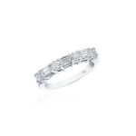 Round & Baguette Diamond Band