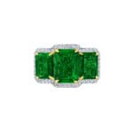 3 Stone Emerald Cut Ring