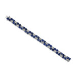 32.66ct Heart Shape Sapphire & Diamond Bracelet