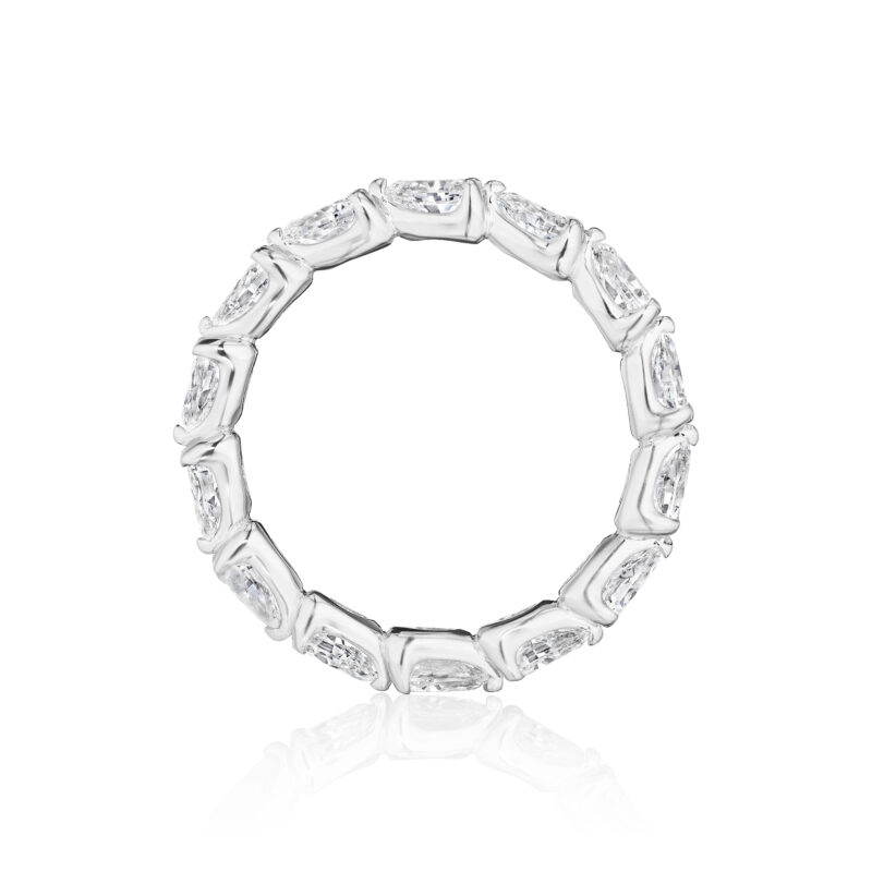 East to West Pear Shape Diamond Eternity band