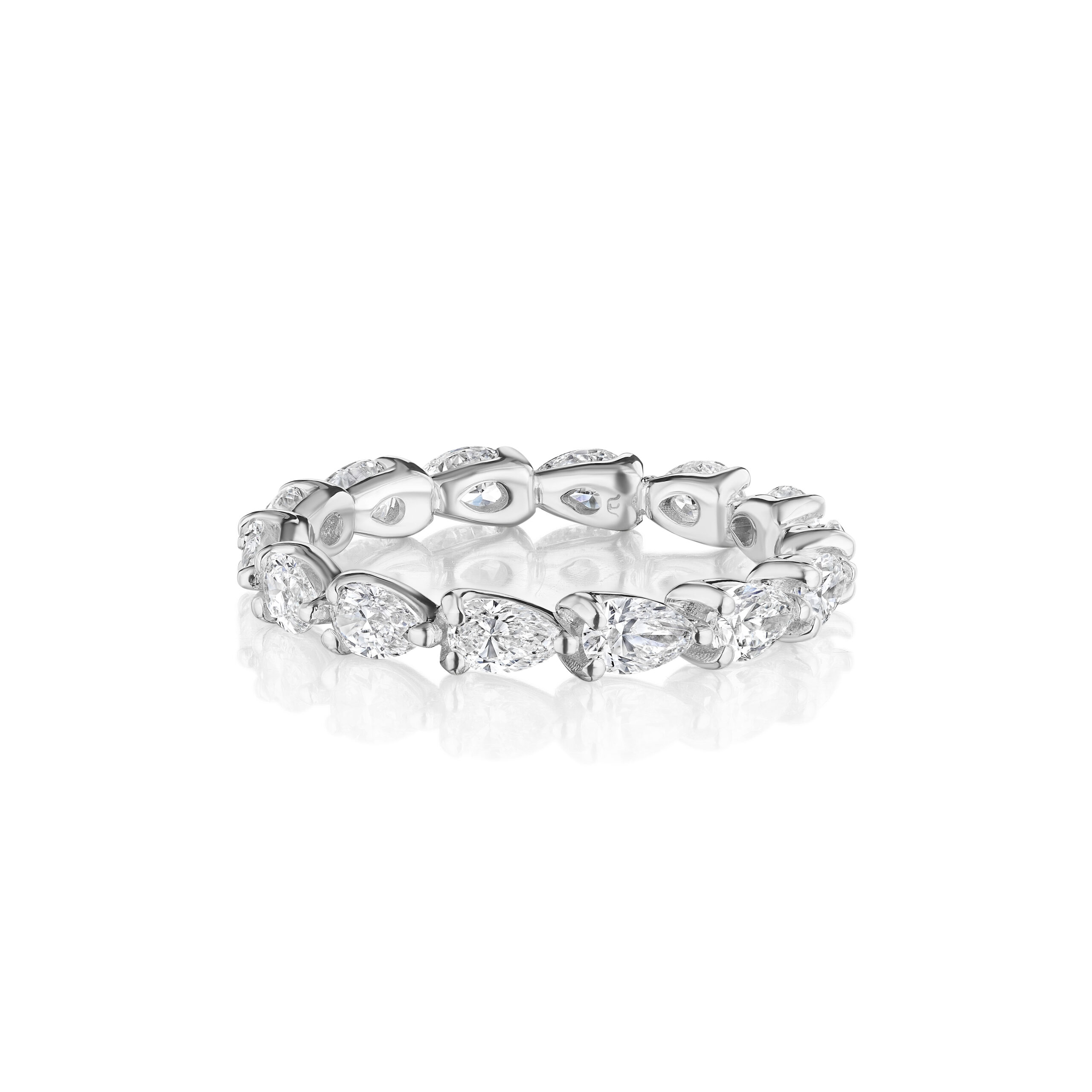 East to West Pear Shape Diamond Eternity band – SES Creations