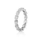 East to West Pear Shape Diamond Eternity band