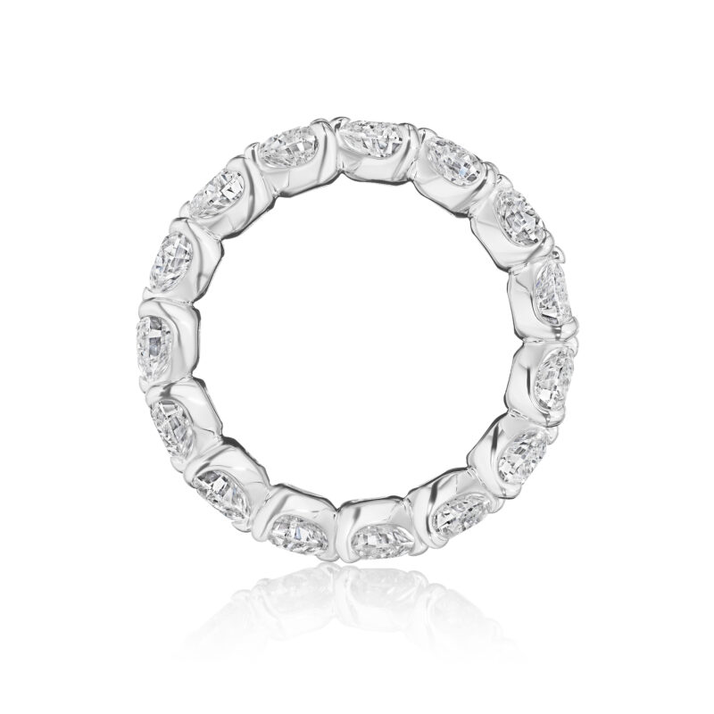 East to West Heart Shape Diamond Eternity Band