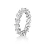 East to West Heart Shape Diamond Eternity Band