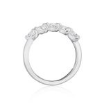 5 Stone Heart Shape Band- 1.00ctw