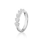 5 Stone Heart Shape Band- 1.00ctw