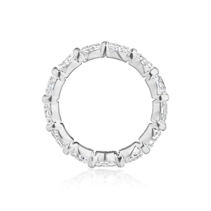 East to West Oval Diamond Eternity Band