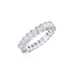 Princess Cut Shared Prong Eternity Band