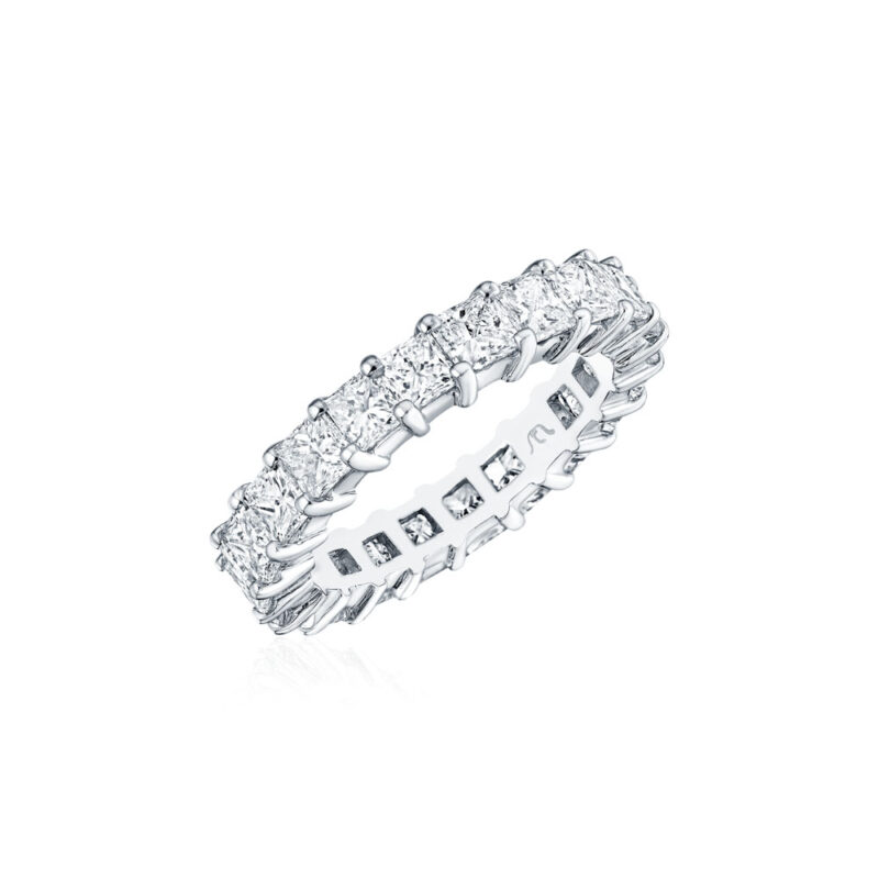 Princess Cut Shared Prong Eternity Band
