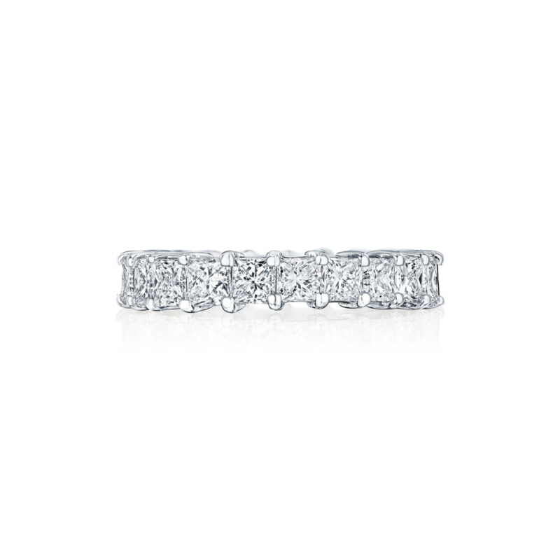 Princess Cut Shared Prong Eternity Band