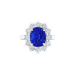 HM#5004 -  Sapphire & Diamond Princess Dianna Ring