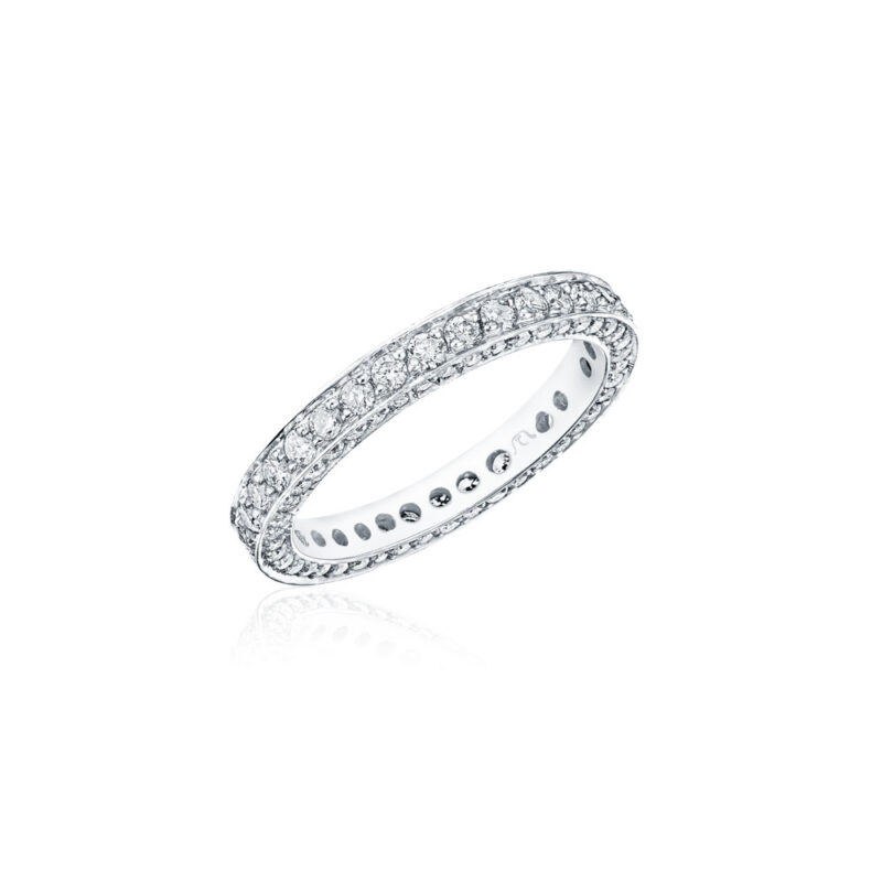 Round Diamond Eternity Pave Band