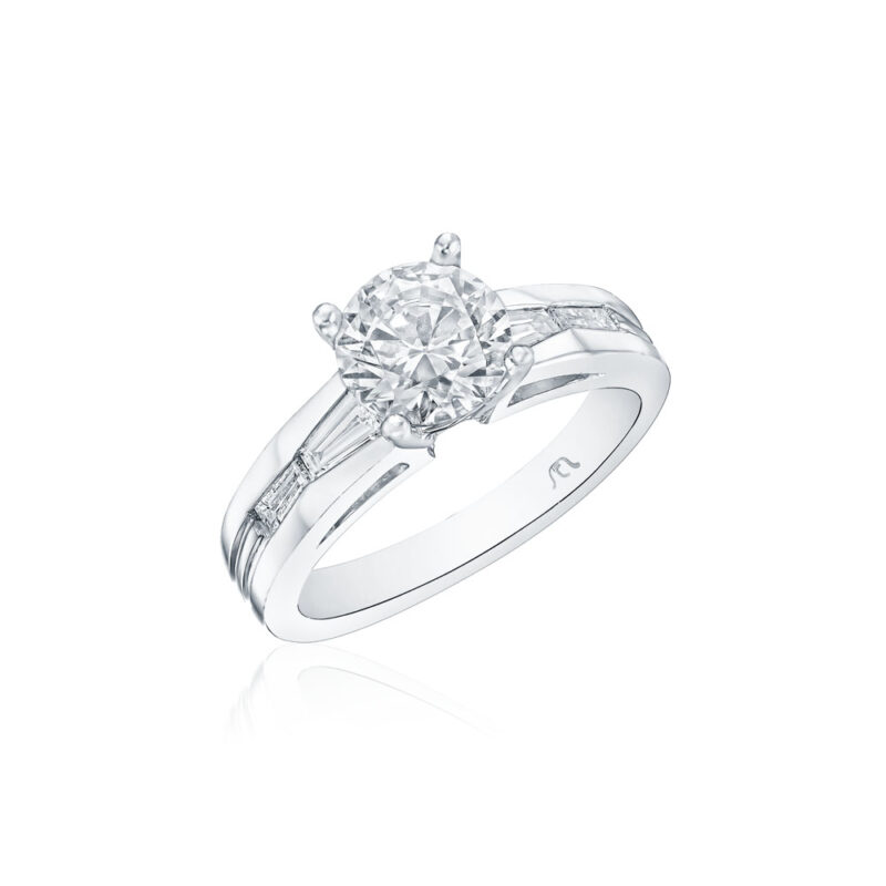 Baguette Diamond Engagement Ring