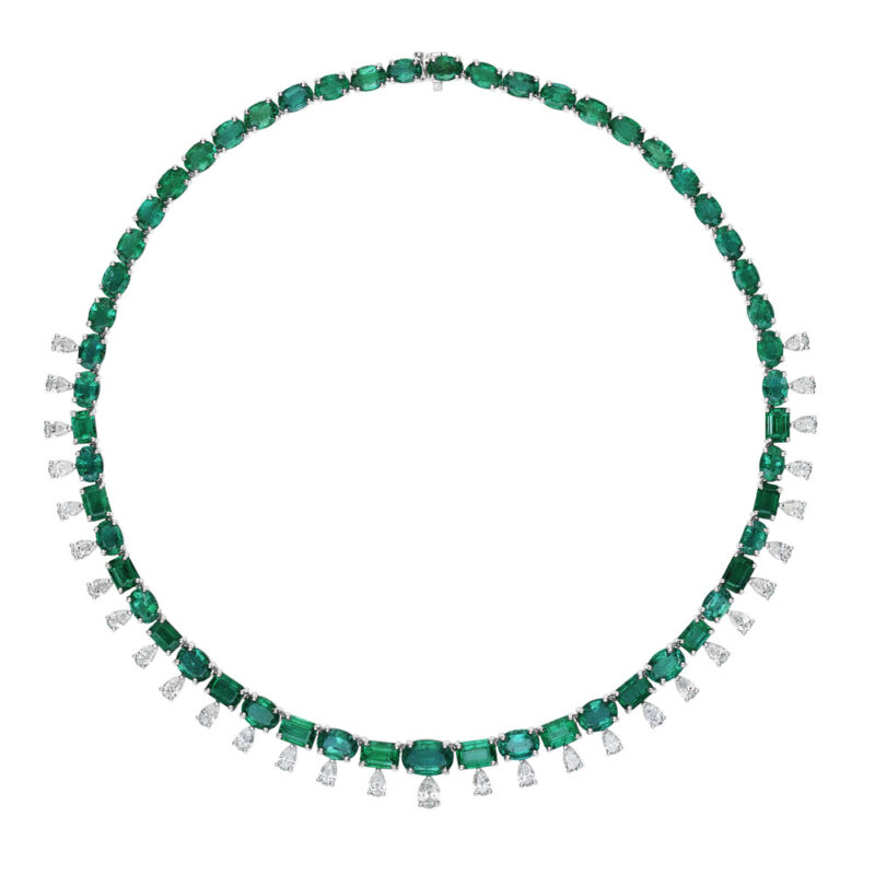 Emerald & Diamond Necklace