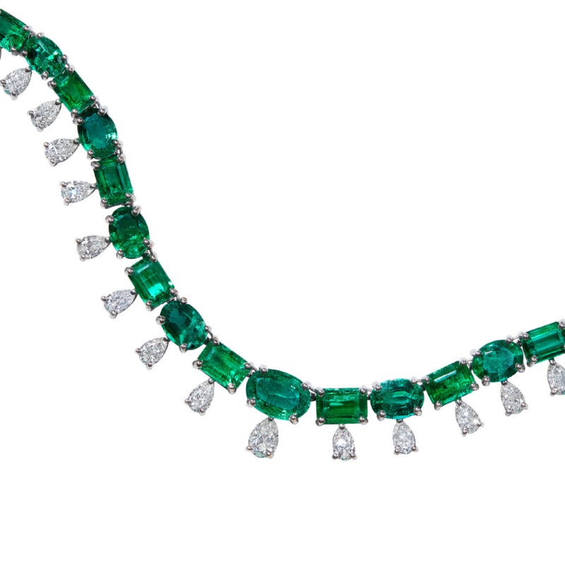 Emerald & Diamond Necklace