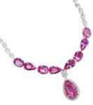 Pink Sapphire & Diamond Necklace