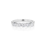 5 Stone Round Diamond Band – 1.00ctw
