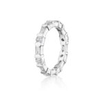 Baguette & Round Diamond Bar Set Eternity Band