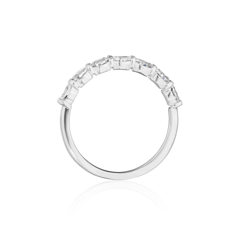 7 Stone Oval Diamond Band – 0.70ctw