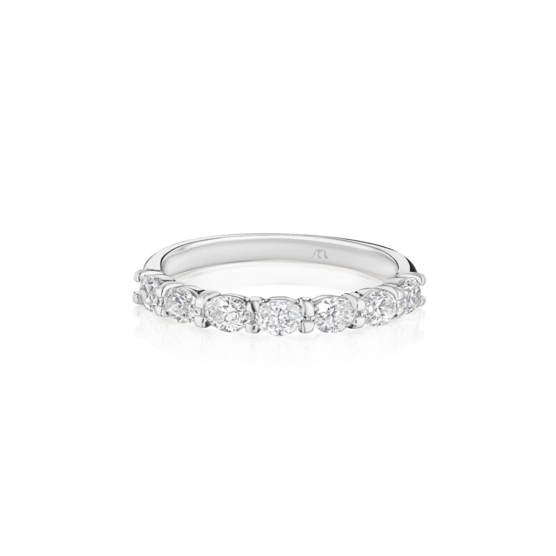 7 Stone Oval Diamond Band – 0.70ctw