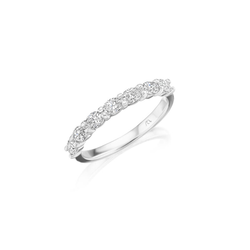 7 Stone Oval Diamond Band – 0.70ctw