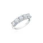 Asscher & Round Diamond Band