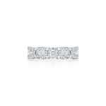 Asscher & Round Diamond Band