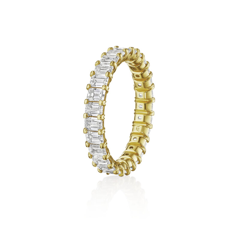 Emerald Cut Eternity Band