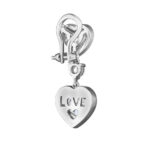 3.29ct Heart & Round Diamond Earrings