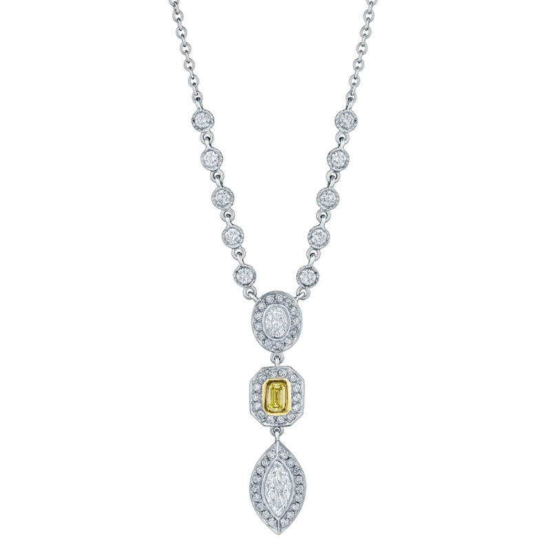 Multi-shape Diamond Necklace