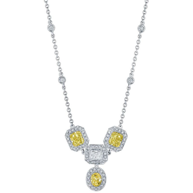 Multi-shape Diamond Necklace