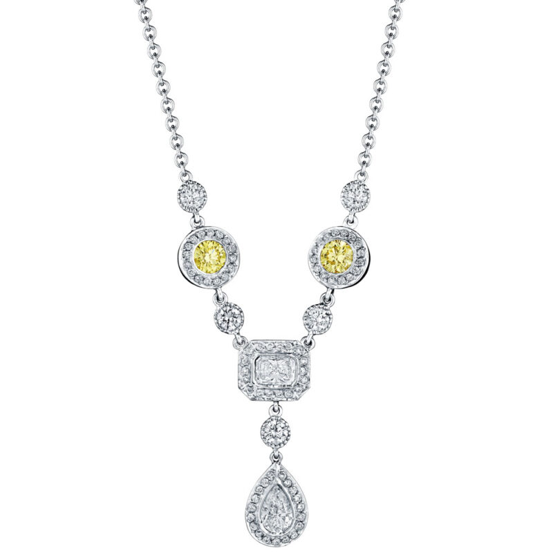 Multi-shape Diamond Necklace